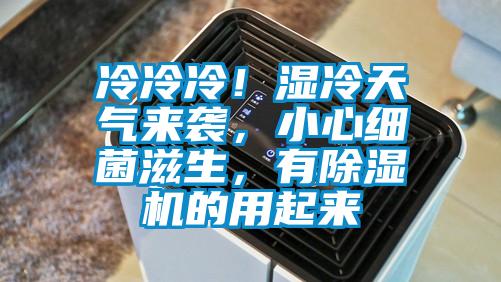 冷冷冷！濕冷天氣來襲，小心細菌滋生，有除濕機的用起來