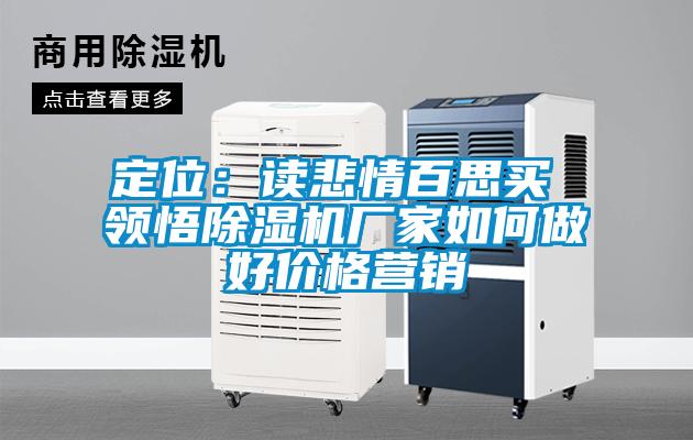 定位:讀悲情百思買 領(lǐng)悟除濕機(jī)廠家如何做好價(jià)格營銷