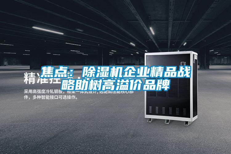 焦點(diǎn):除濕機(jī)企業(yè)精品戰(zhàn)略助樹高溢價(jià)品牌