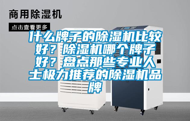 什么牌子的除濕機比較好？除濕機哪個牌子好？盤點那些專業人士極力推薦的除濕機品牌