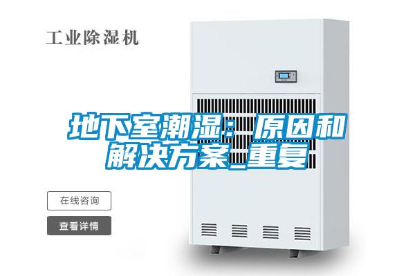 地下室潮濕:原因和解決方案_重復