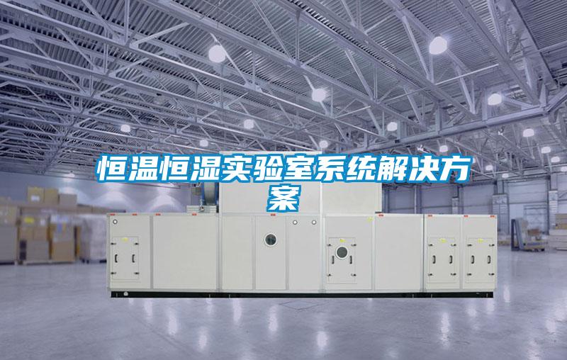 恒溫恒濕實驗室系統解決方案