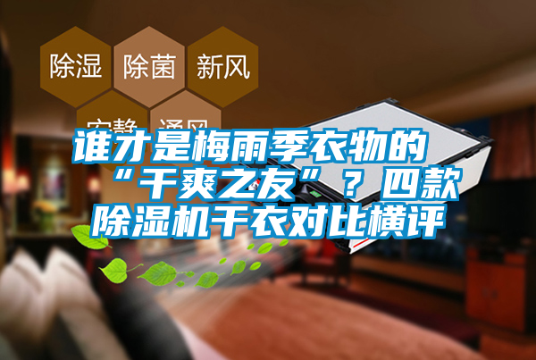 誰才是梅雨季衣物的“干爽之友”？四款除濕機(jī)干衣對(duì)比橫評(píng)
