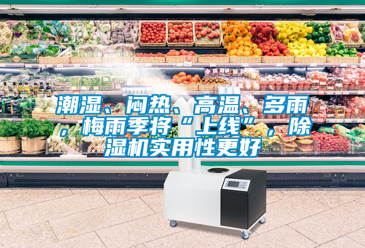潮濕、悶熱、高溫、多雨，梅雨季將“上線”，除濕機(jī)實(shí)用性更好