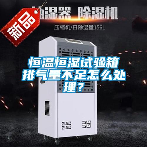 恒溫恒濕試驗箱排氣量不足怎么處理？
